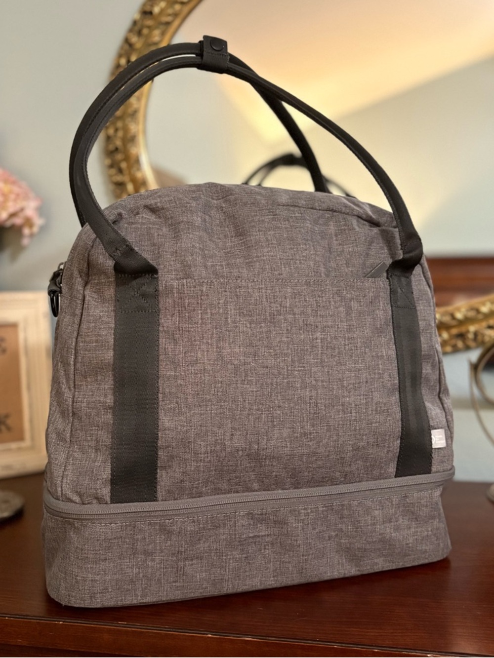 Made By Design Gray Two-Tone Travel Tote